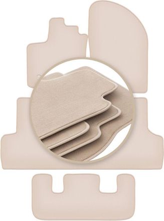 OEM Alfombrillas Premium Beige Para: Dacia Lodgy 7 Plazas 2012
