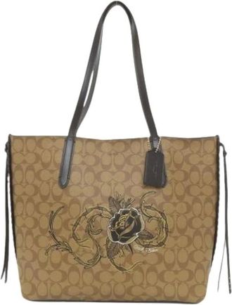 Coach Pre-owned Tote Bags, female, Brown, Size: ONE SIZE Pre-owned Tote Bag