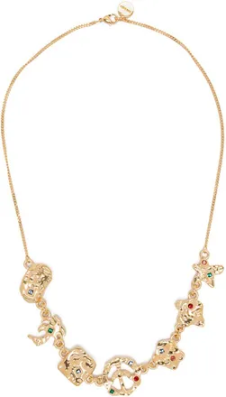 Palm Angels Melted Icons necklace - women - glass/Gold Plated Brass - One Size