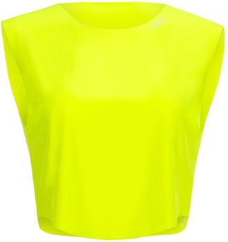 Winshape Crop-Top WINSHAPE AET115, Damen, Gr. XXL, gelb (neon gelb), 80% Polyester, 20% Elasthan, Rundhals, Tops Crop-Top, Cropped Functional Light