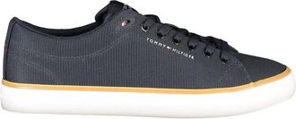 Tommy Hilfiger Polyester Sneaker - Heren - Sneakers - Blauw - 40 EU - Polyester - Schoenen