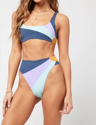 L*Space Luca Sunburst Bottom In Slate-Pool-Wisteria