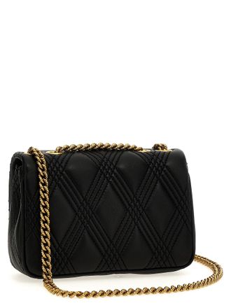 Valentino Garavani Womens Black Lamb Leather Shoulder Bag