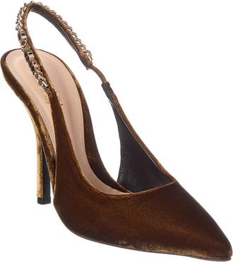 Gucci Signoria 100 Velvet Slingback Pump