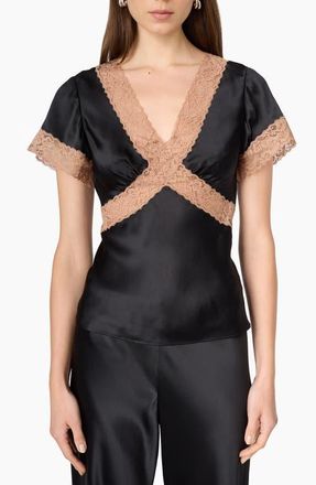 Cami NYC Romola Silk Top in Black at Nordstrom, Size 00