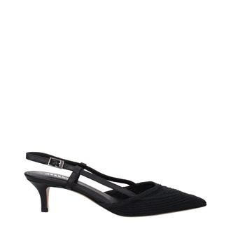 Isabel Marant Black Fabric Mid Heel Womens Pumps