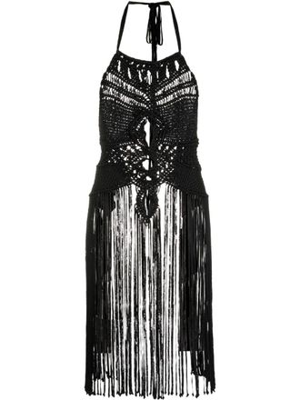 Alberta Ferretti Top met uitgesneden detail - Zwart
