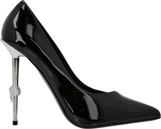 Philipp Plein Dames, Schoenen, Zwart, Maat: 41 EU Leer