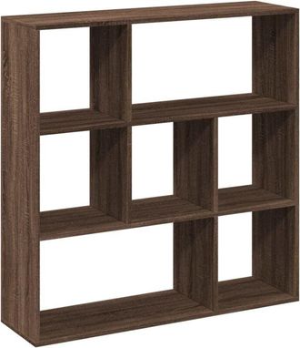 vidaXL Room Divider Bookcase Brown Oak 102x29x103.5 cm Engineered Wood Vidaxl