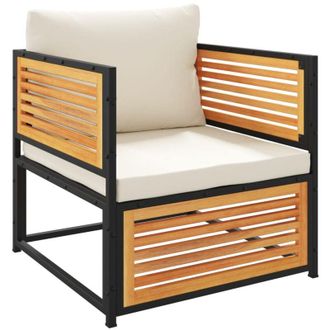 vidaXL Sill&oacute;n De Jard&iacute;n Con Cojines Madera Maciza De Acacia Vidaxl