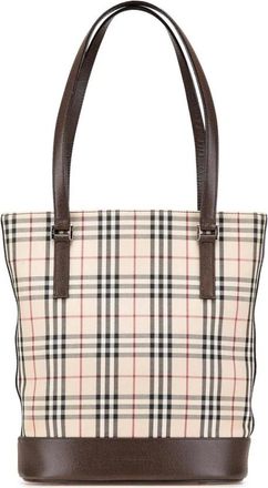 Burberry Pre-owned Tote Bags, female, Brown, Size: ONE SIZE Pre-owned Nova Check Tote Bag Classic