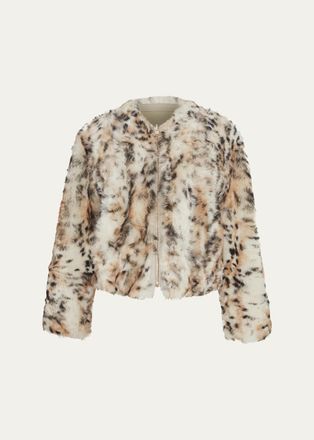 Gorski Reversible Toscana Shearling Lamb Collarless Jacket