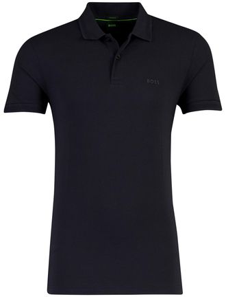 HUGO BOSS Polo BOSS green donkerblauw 2-knoops pique