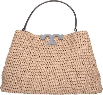 Tory Burch Borsa A Mano In Rafia Eleanor