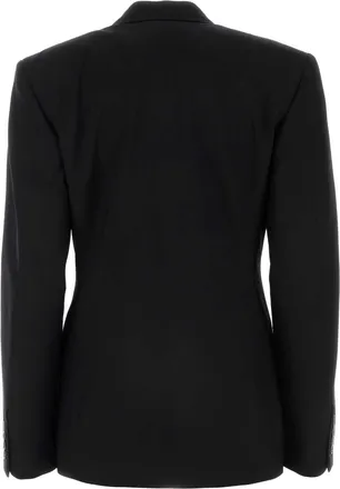 Balenciaga Womens Jacket Blazer Black Wool Blazers