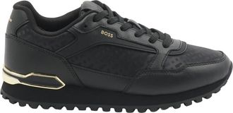 HUGO BOSS Heren, Schoenen, Zwart, Maat: 44 EU Denim