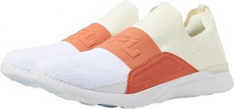 Athletic Propulsion Labs Womens Techloom Bliss Shoe In Pristine/terracotta/white
