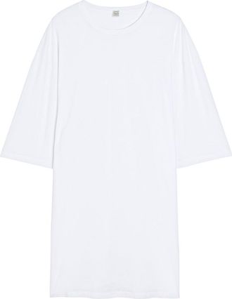 Toteme Lyocell-blend Mini T-shirt Dress - White - Xxs (UK4 / Xxs)