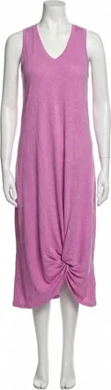 Z Supply Reverie Knot Tri-Blend Dress In Wild Dahlia