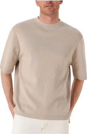 Saint Steve Saint Steve, Truien & Vesten, Heren, Beige, M, Katoen, Beige Tjeerd Polo Shirt voor Heren