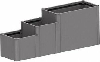 BIOHORT Jardinera Metalica Davinci Version 3 Color Gris Oscuro Metalico