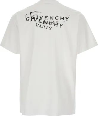 Givenchy Mens T-Shirt White Cotton T-Shirts And Polos