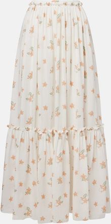 Chlo&eacute; Chlo&eacute; Floral silk maxi skirt