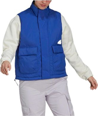 adidas (WMNS) adidas Puffer Vest Asia Sizing Blue HM2903