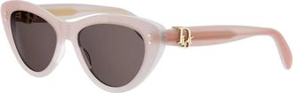 Dior Oblique B2I Zonnebril - Dames - Accessoires - Beige - Maat: 55 MM