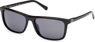 Guess GU00169 Polarized 01D Mens Sunglasses Black Size 58