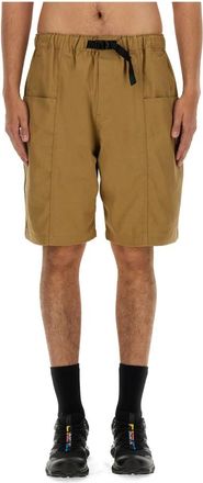 South2 West8 Belted C.s. Short - Katoenen Twill - Heren - Korte Broeken - Groen - S - Katoen - Korte Broeken