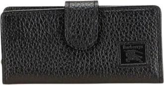 Burberry Pre-owned Accessories, female, Black, Size: ONE SIZE Pre-owned Leather Key Holder