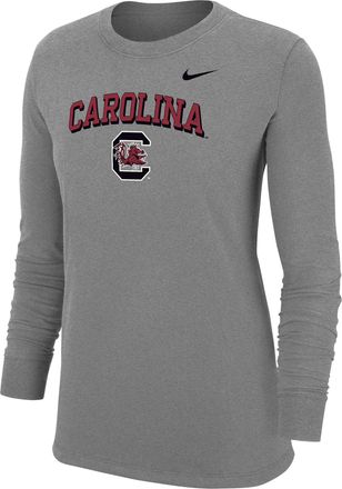Nike Womens college (South Carolina Gamecocks) Long-Sleeve T-Shirt in Grey | W12103P424SCAR-DGH