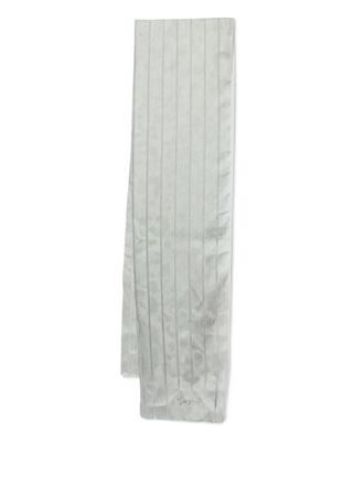 Giorgio Armani striped scarf - Grey