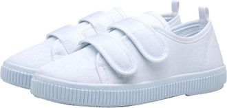 Generic Toddler Girl Shoes Flat Shoes Bao Head One Foot Off Girl Canvas Shoes Baby Soft Sole Casual Shoes Fashion Unisex Kids Running Shoes Girls (F, 11.5 Lit