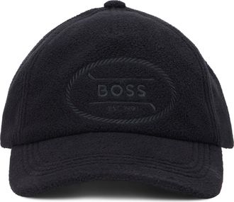 HUGO BOSS Mens Cap With Curved Visor Black Polyester Hat