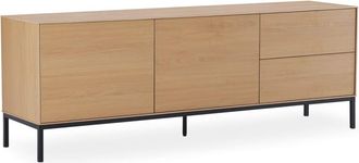 Koketto Home Mueble tv 160 en melamina roble y apertura push to open