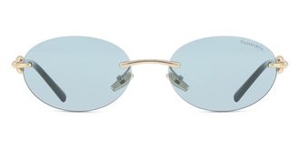Tiffany & Co. TF3104D Asian Fit 602180 Womens Sunglasses Gold Size 56