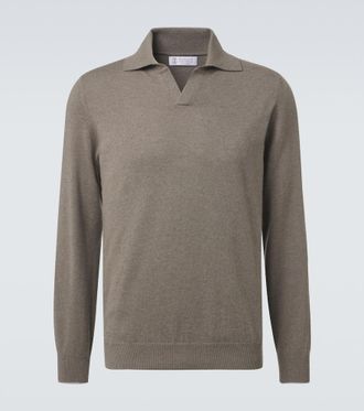Brunello Cucinelli Cashmere polo sweater