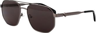 Alexander McQueen Stijlvolle zonnebril Am 0458S - Heren - Zonnebrillen - Zwart - 58 MM - Accessoires