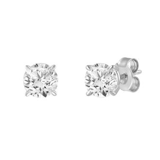 Grown Brilliance 14KT White Gold 1.50 Carat Lab Grown Diamond Stud Earrings for Women