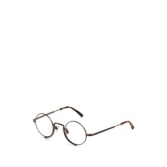 Matsuda 10103H Round Glasses - unisex - Matsuda - Glasses - Brown - 41 MM - Accessories