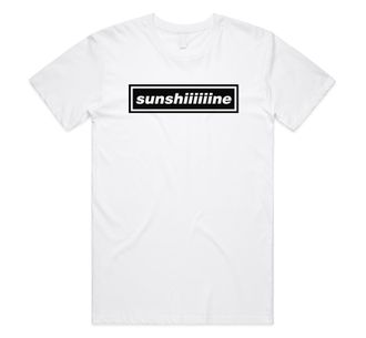 Sanfran Clothing Sunshiiine Top Britpop UK 90s 00s Merch Tour Rock Band 2025 Sunshine Going Shes Electric Unisex T-Shirt Tee Extra Large/White