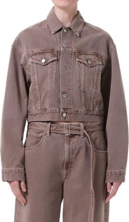 A Gold E Radley Denim Jacket in Ceramic Old Rose at Nordstrom, Size X-Large