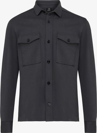 Genti Relaxed Overshirt | Donkergrijs