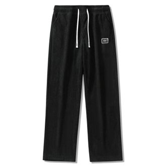 Generic Fleece Joggers Men Mens Lined Thermal Trousers Softshell Lounge Pants Elastic Waist Warm Thick Plush with Drawstring Sports Gym Fluffy Winter Clothes 