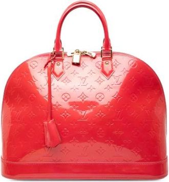 Louis Vuitton Pre-owned Alma Handtas - Dames - Vintage Handtas - Rood - ONE Size - Leer - Vintage