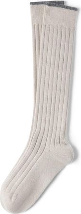 Brunello Cucinelli Cashmere knit socks in Sand at Nordstrom, Size Xx-Large Eu