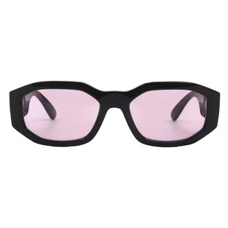 Versace Pink Geometric Unisex Sunglasses VE4361 GB1/84 53