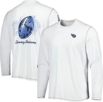Tommy Bahama Mens Tommy Bahama White Tennessee Titans Laces Out Billboard Long Sleeve T-Shirt at Nordstrom, Size Medium